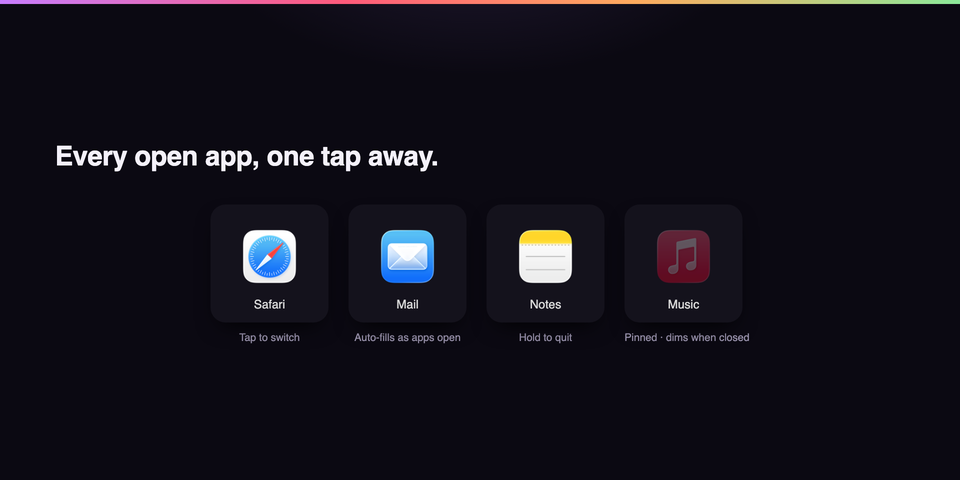 Dynamic Dock preview